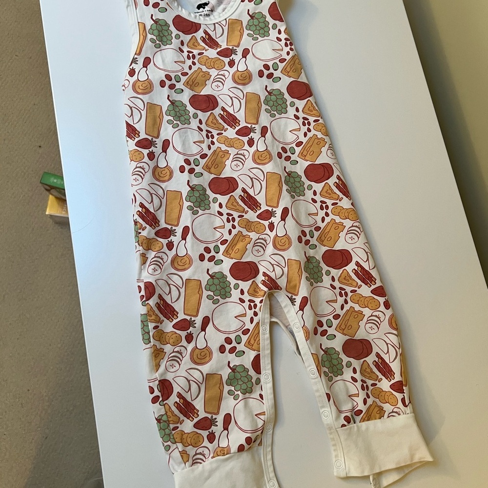 Monica + Andy Charcuterie Print Romper‎